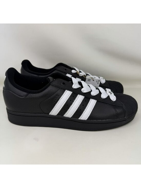 Adidas Originals Superstar 2 Shell Toe Shoes Black White Men’s Size 11.5 main image 5